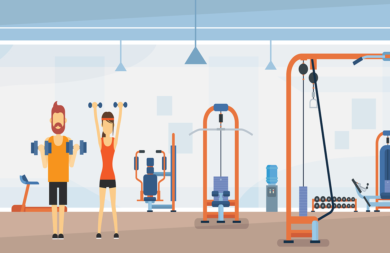 Sport- Und Gymnastikzentrum Tapeten