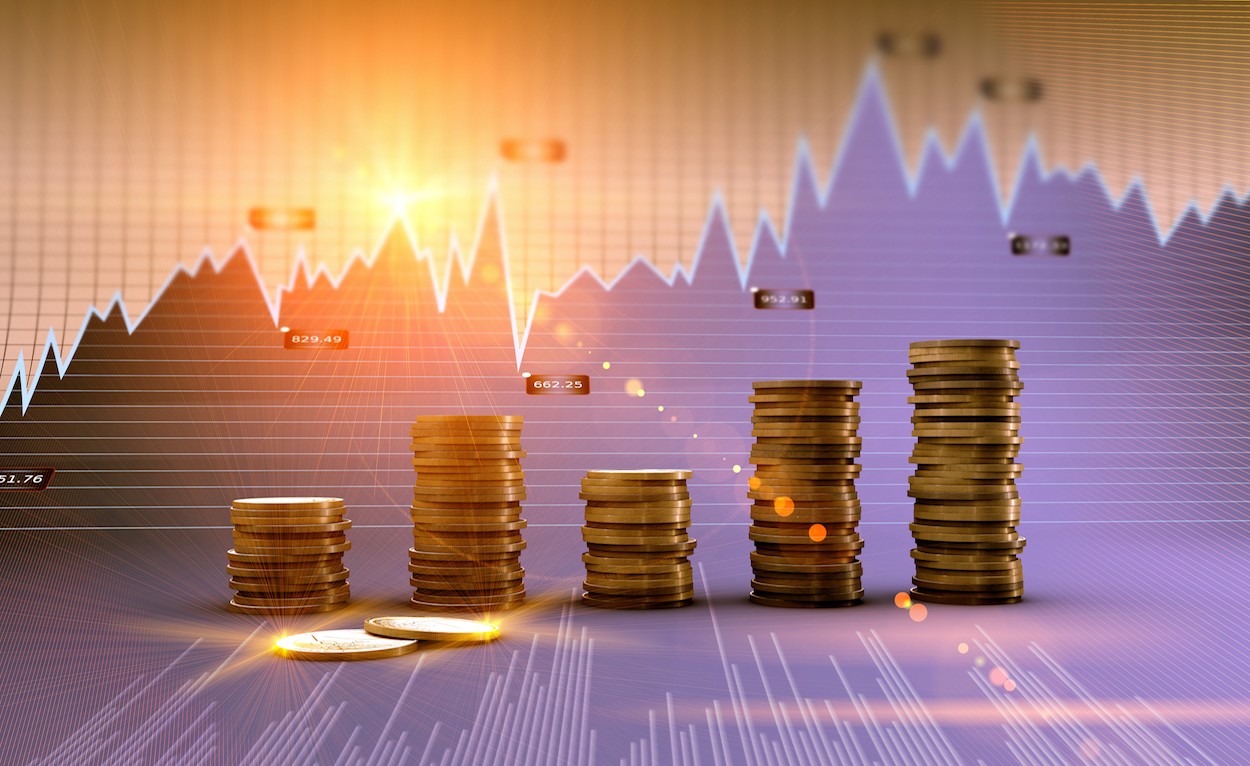 Wirtschaft Und Geld  Tapeten 3D Effekt