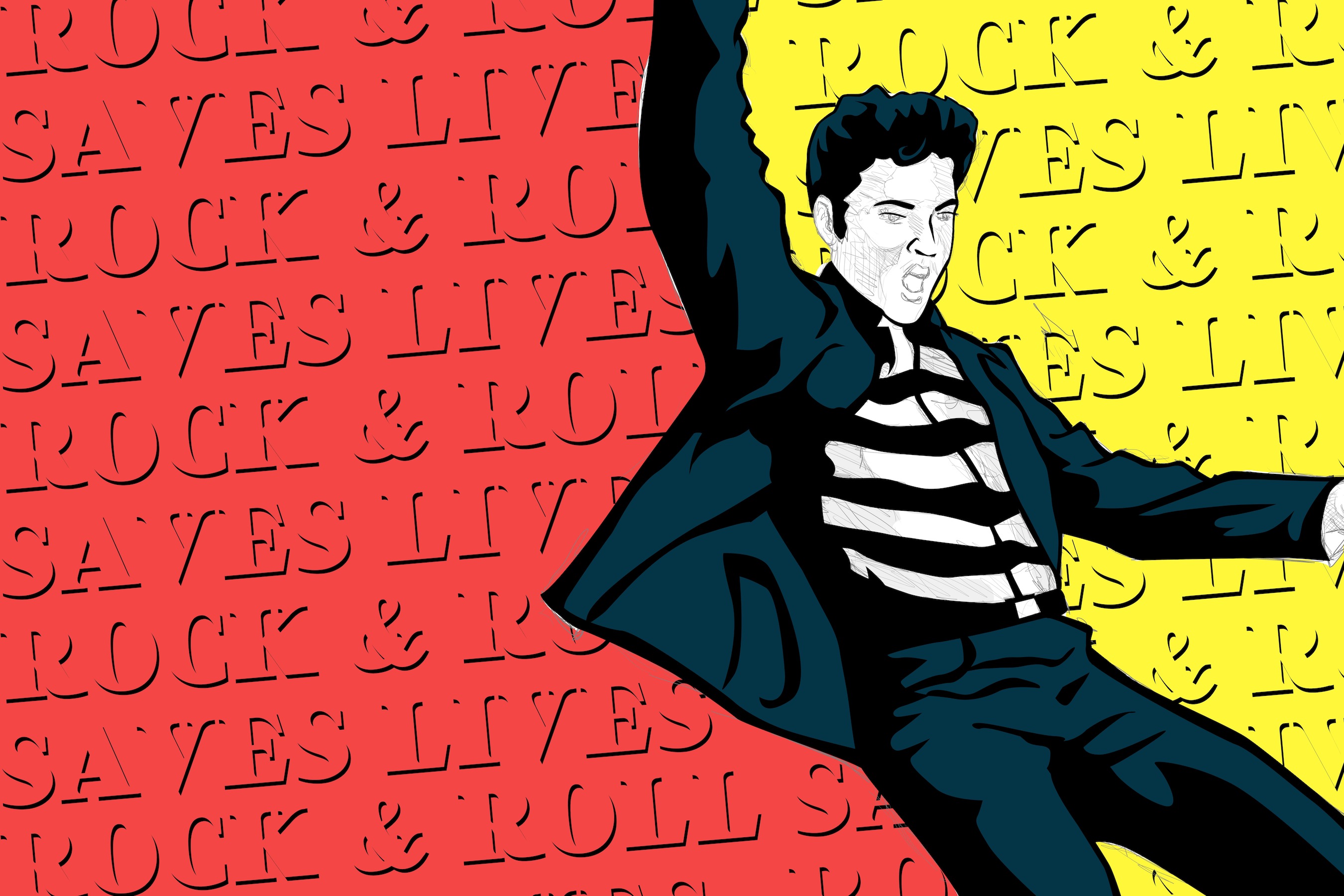 König Des Rock 3D Tapete