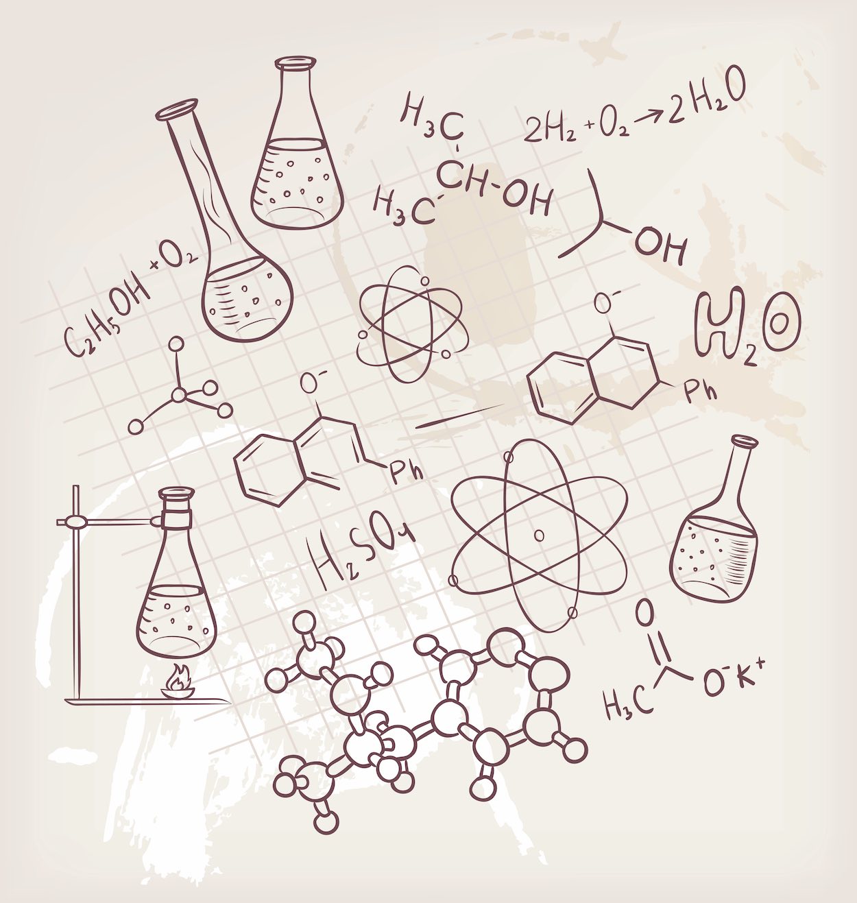 Reagenzgläser Bildtapete
