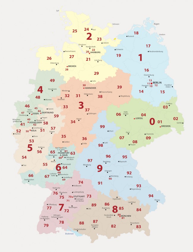 Deutschland Postleitzahl Karte Tapete