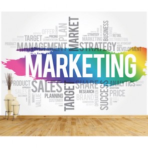 Marketing Begriffe  Bildtapete - Geklebte