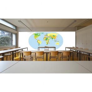 Weltkarte In Der Muttersprache Bildtapete
