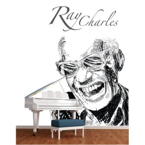 Ray Charles  Fototapete - Geklebte