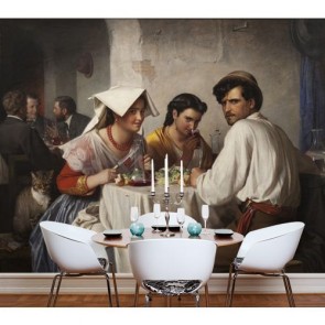 Romanische Tafel Tapeten