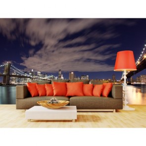 Brücken In New York  Foto Tapete - Geklebte