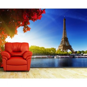 Sicht Der Eiffel Tapete - Geklebte