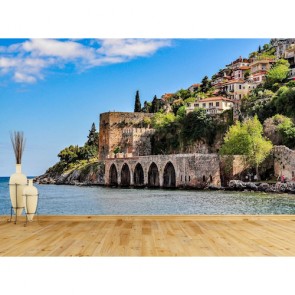 Alanya Werft Für Alte Schiffe  Fototapete - Geklebte