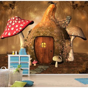 Kürbishütte Tapeten - Geklebte