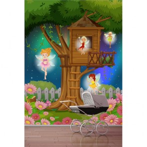 Haus Der Feen  Foto Tapete - Geklebte