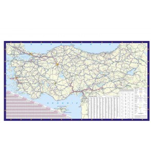 Türkische politische Landkarte