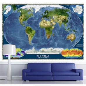 Erde Aus Dem Weltall Foto Tapete - Geklebte