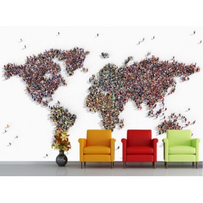 Menschen Vereinen Die Welt  Poster Bilder - Geklebte