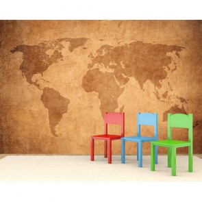 Alte Welt Wandzeichnung  Fototapete 3D - Geklebte