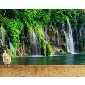 Wasserfallgemälde Tapeten 3D - Geklebte