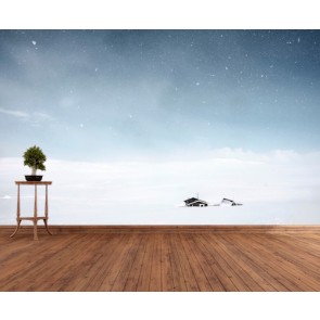 Einsames Haus Poster Bilder - Geklebte