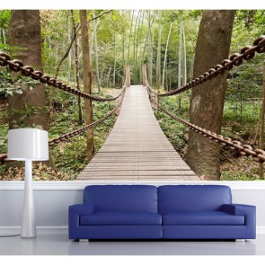 Rockige Brücke  Fototapete 3D - Geklebte