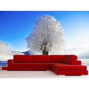 Spezieller Winterbaum  Xxl Poster - Geklebte