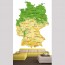 Deutschlandkarte Tapete - Geklebte