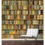 Bücherregal Tapeten - Geklebte