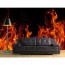 Flamme  Fototapete 3D - Geklebte