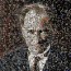 Mosaik Portrait Von Atatürk Tapeten 3D - Geklebte