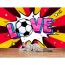 Fußball Ist Liebe - Fussball Tapete An Der Wand
