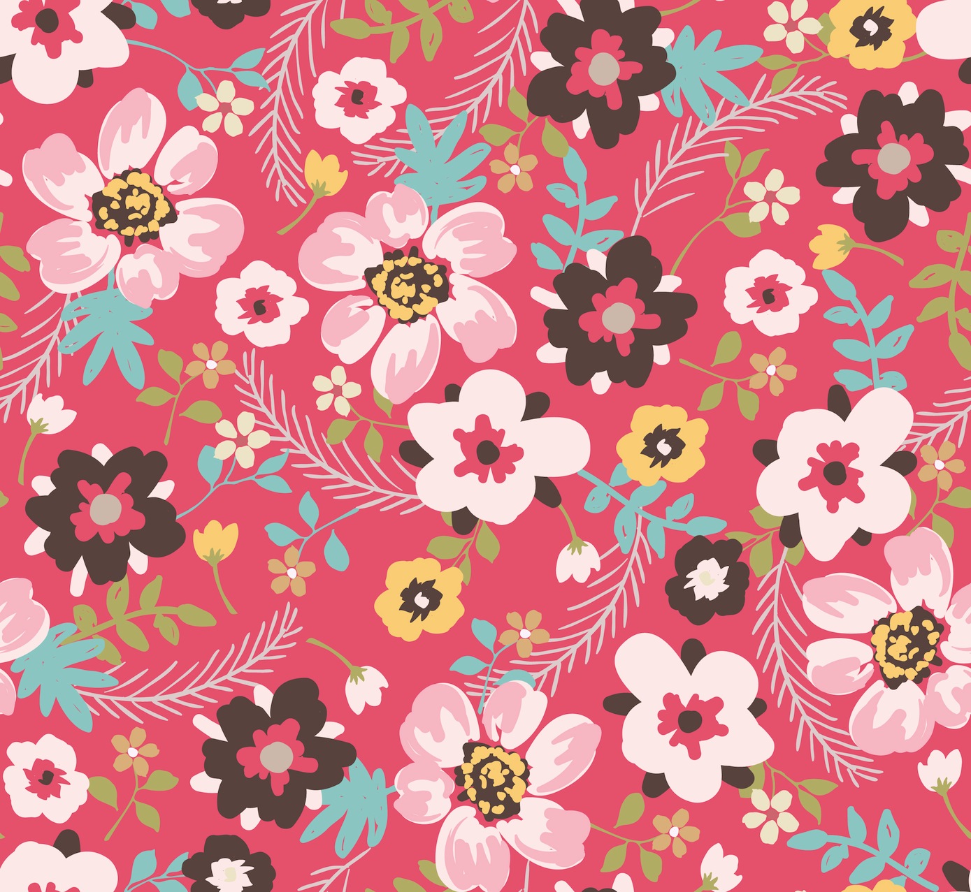 Bunte Blumen - Bildtapete