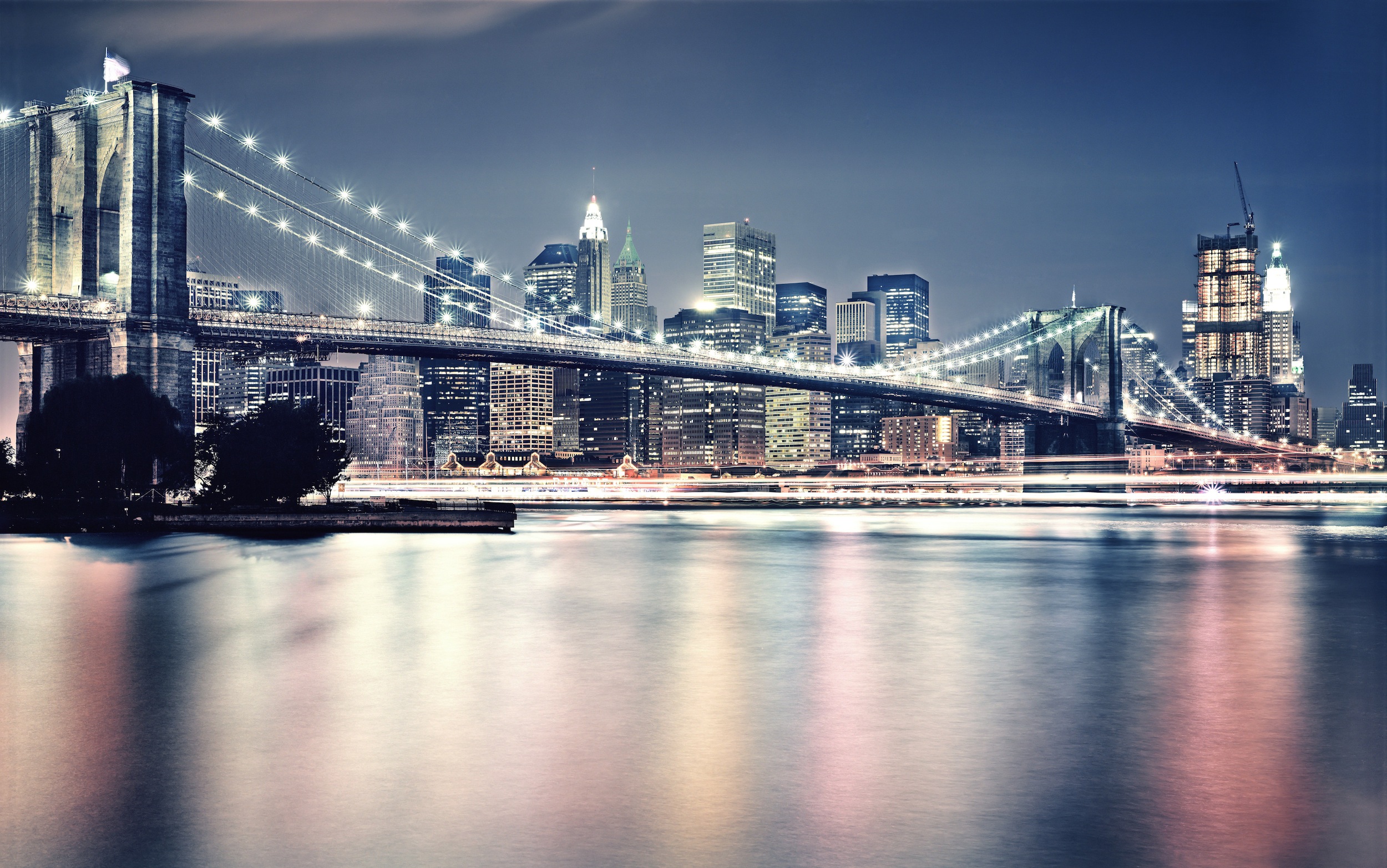 Nacht In Brooklyn  3D Tapete