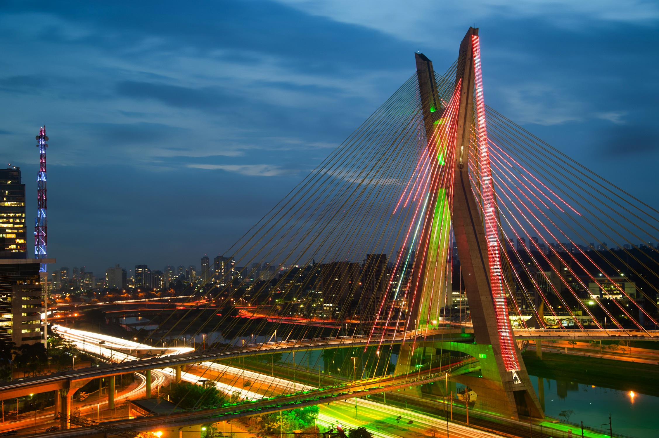 Sao Paulo Brücke Fototapete 3D