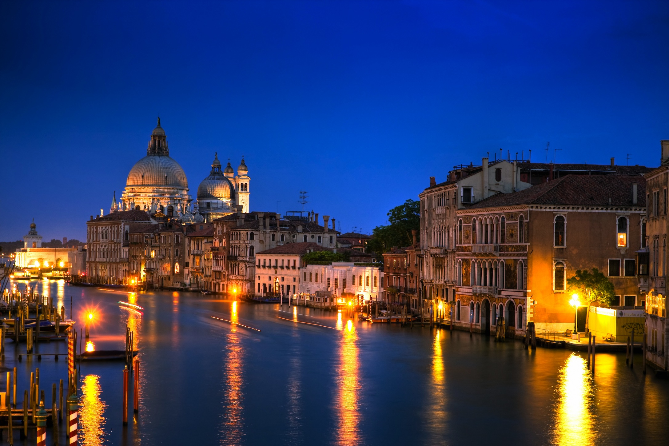 Nacht In Venedig Foto Tapete