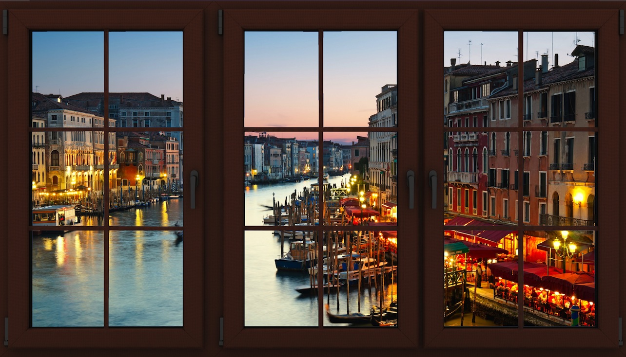 Mein Haus In Venedig Tapeten 3D - Geklebte