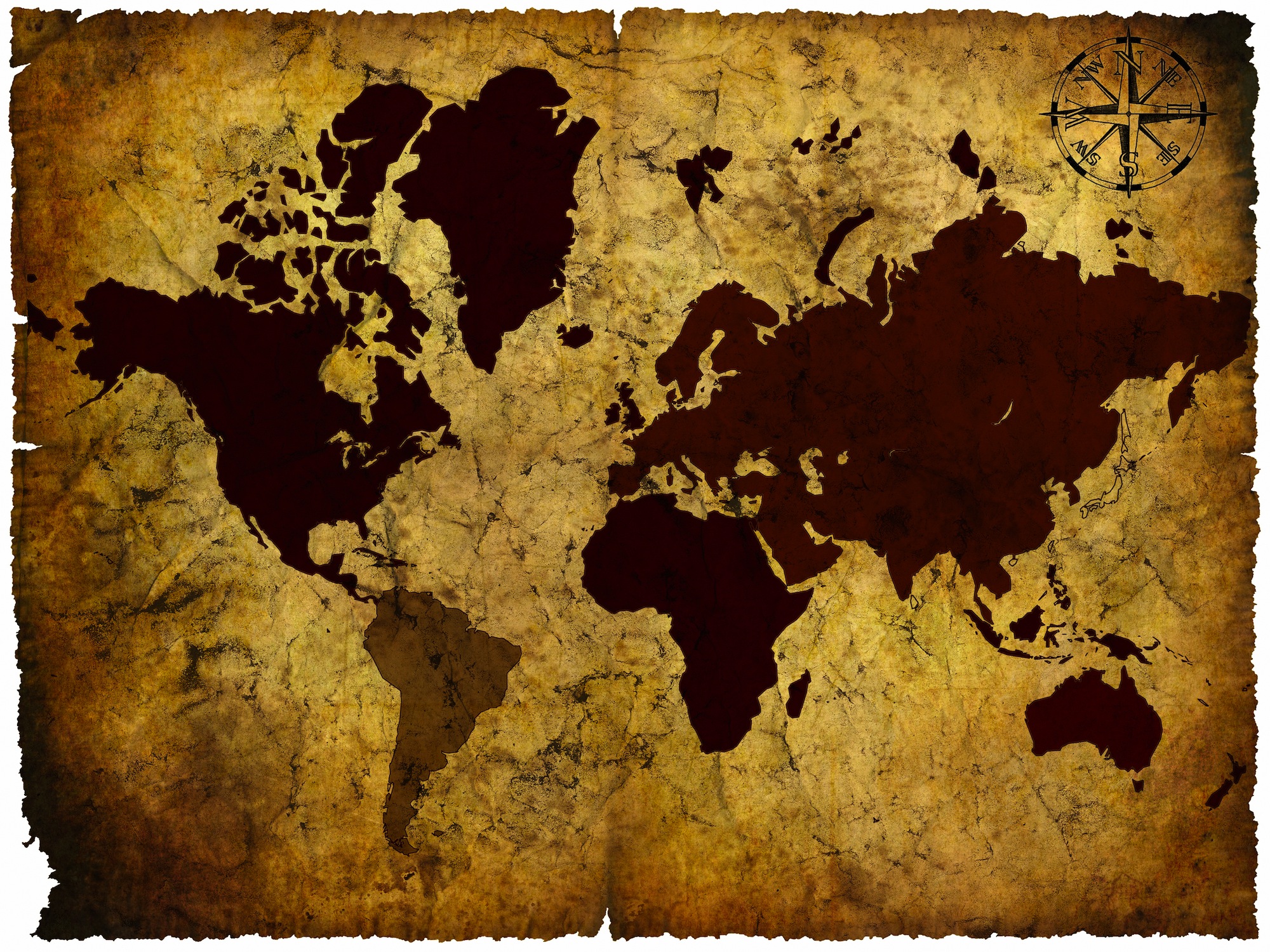 Kompass Der Welt Fototapete