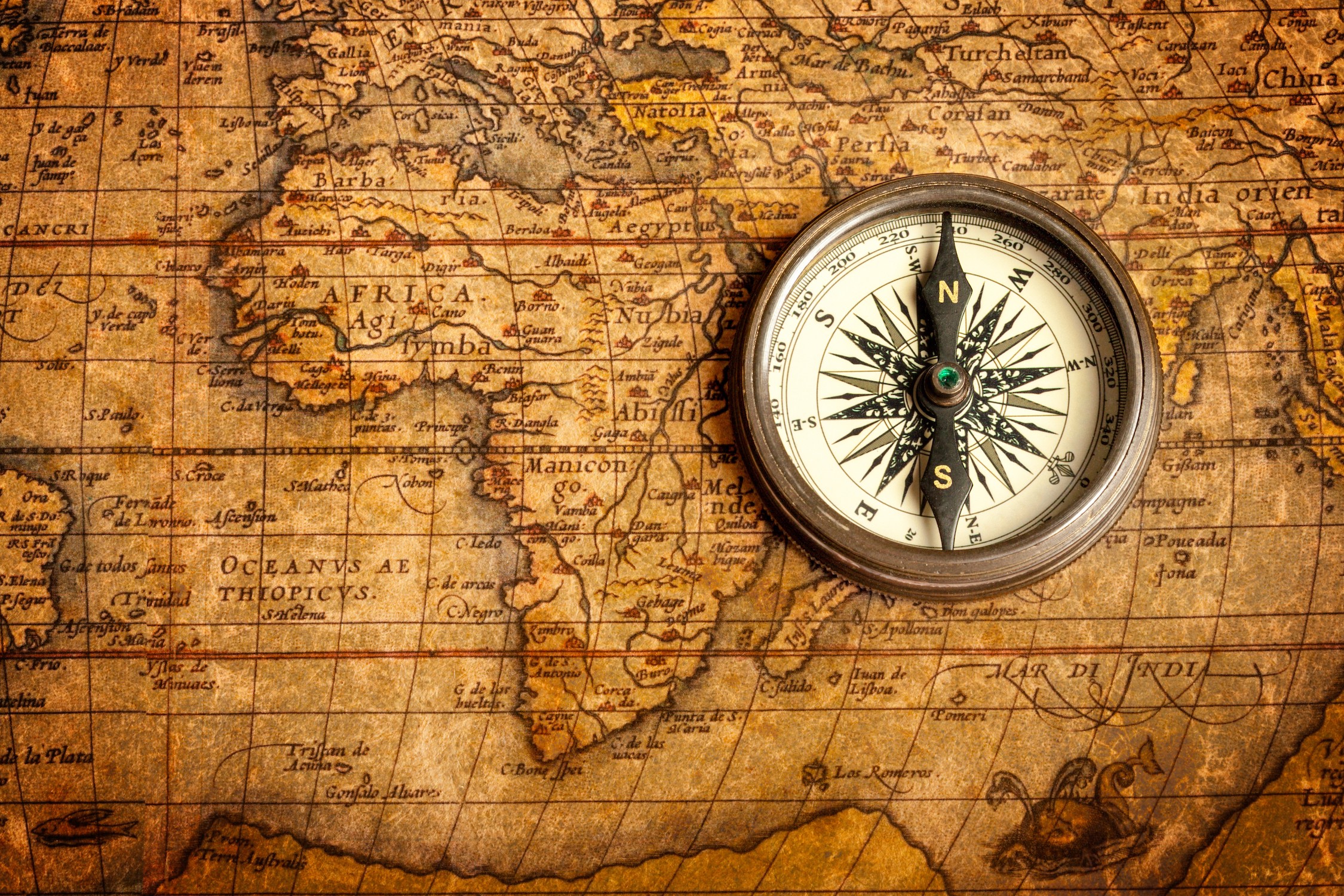 Polarstern Weltkarte  Poster Bilder