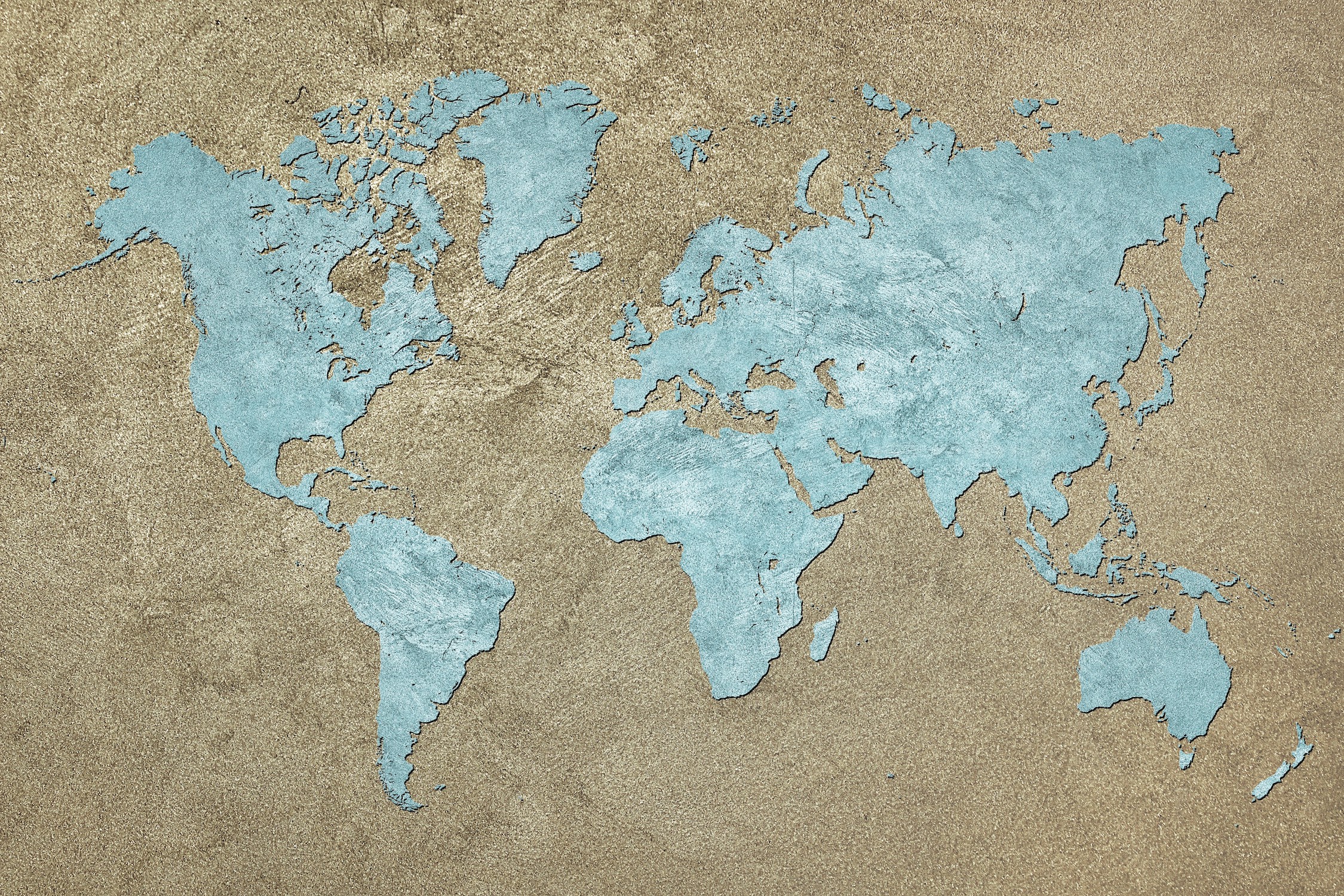 Blaue Welt  Fototapete 3D