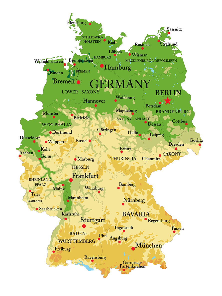 Gießen Deutschlandkarte