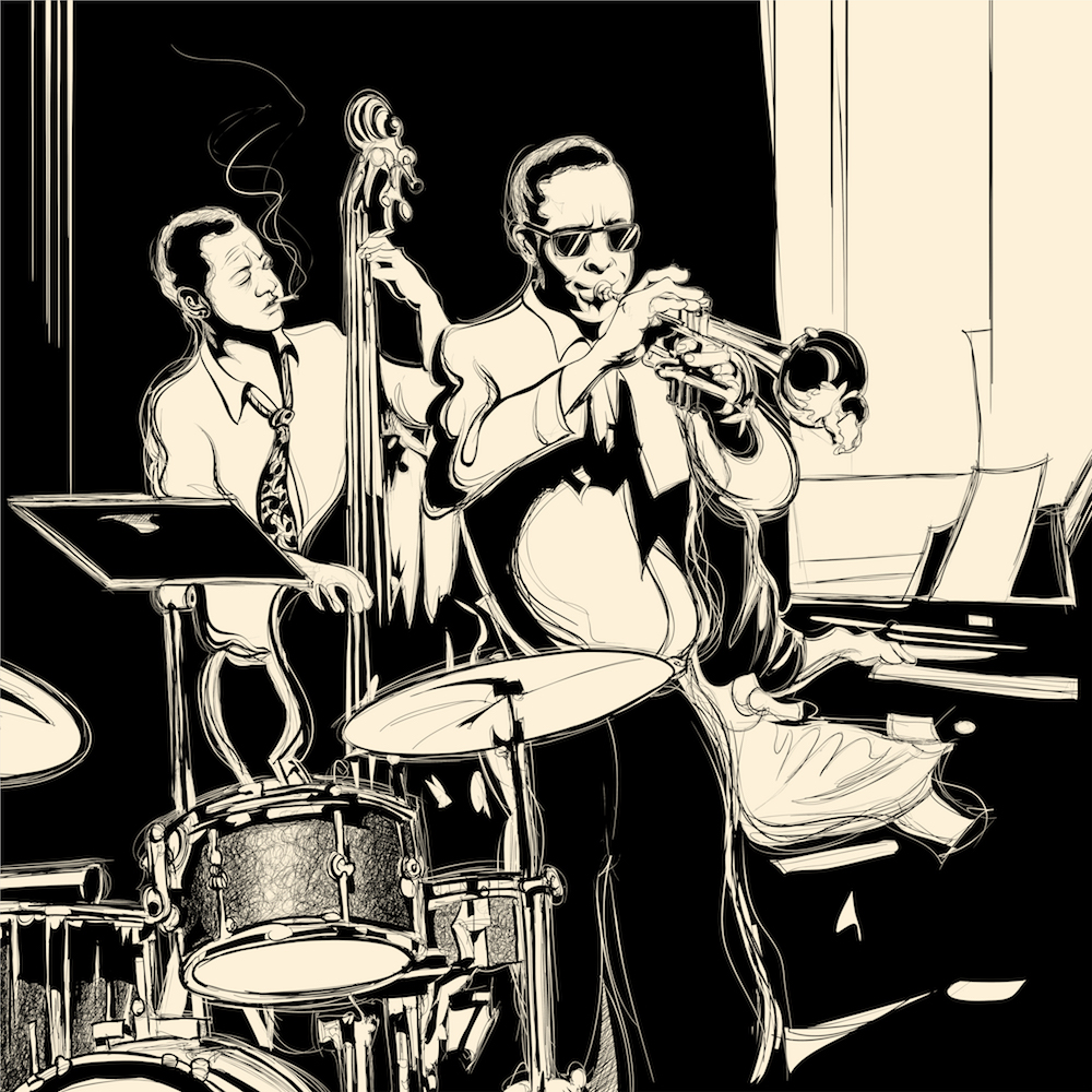 Jazzzeiten  Tapeten 3D Effekt