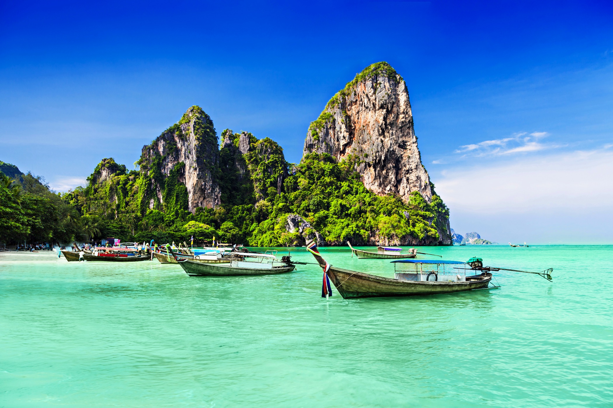 Verankerte Boote Xxl Poster - Geklebte