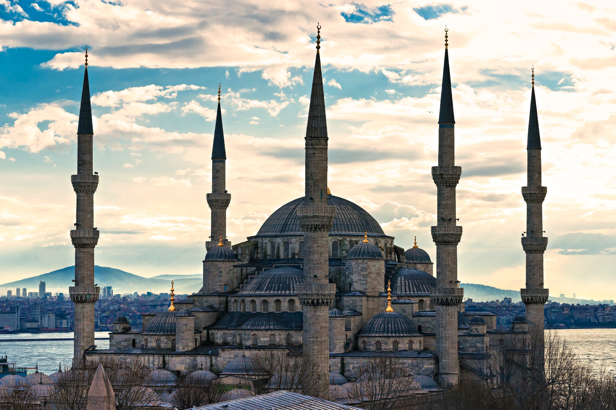 Sultan-Ahmed-Moschee Fototapete - Geklebte