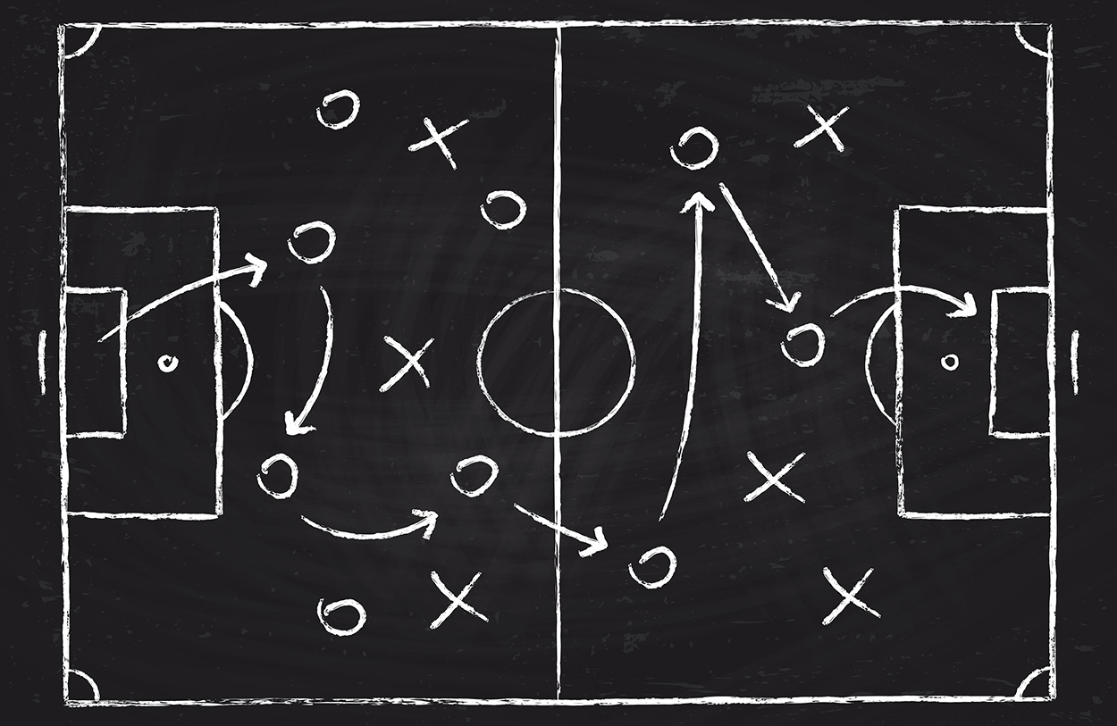 Fußball Taktik Brett - Fussball Tapete