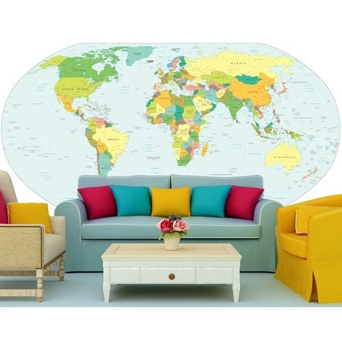 Siyasi dünya haritası 3 boyutlu duvar kagidi