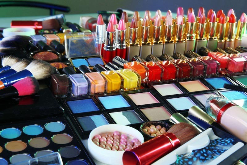 Nagellack und Mascara Fototapete wallpaper mural