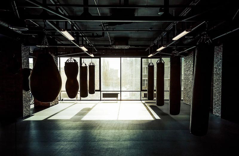 Kickboxenhalle Fototapete wallpaper mural
