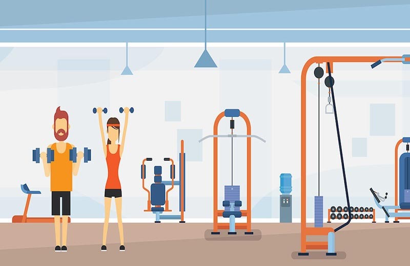 Sport- und Gymnastikzentrum Fototapete wallpaper mural