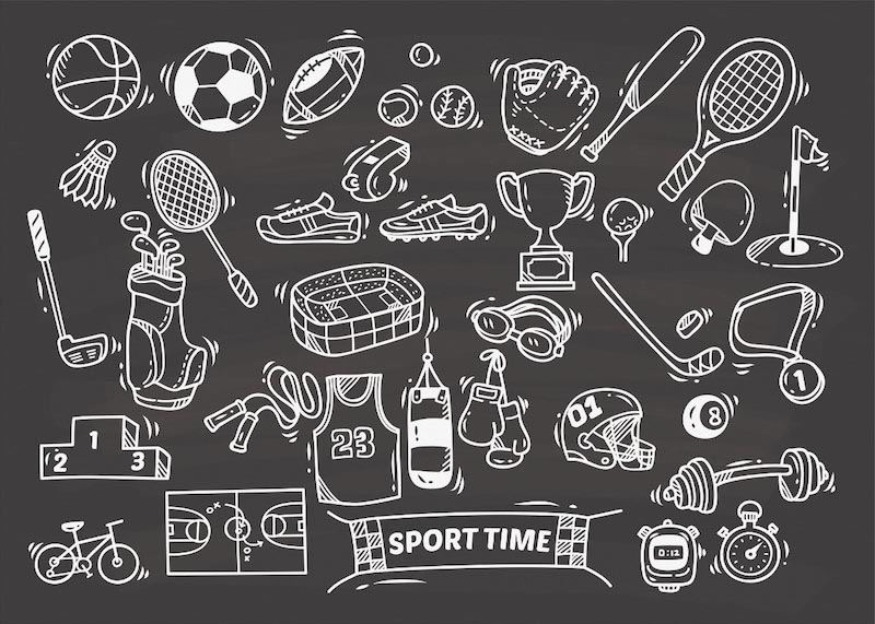 Sport-Symphonie Fototapete wallpaper mural