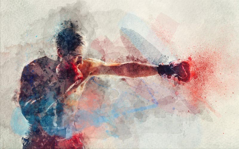 Box-Champion Fototapete wallpaper mural