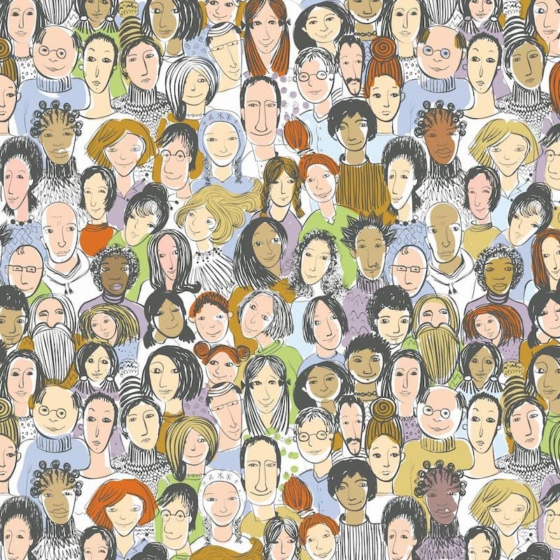 Alle sind gleich Fototapete wallpaper mural