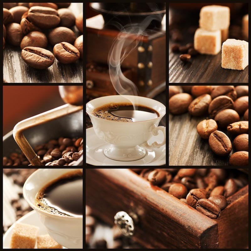 Purer Kaffee Fototapete wallpaper mural