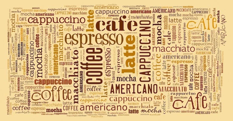 Espresso und Cappuccino Fototapete wallpaper mural