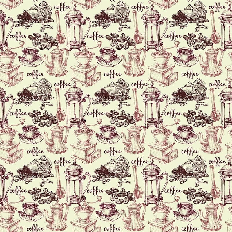 Kaffee-Set Fototapete wallpaper mural